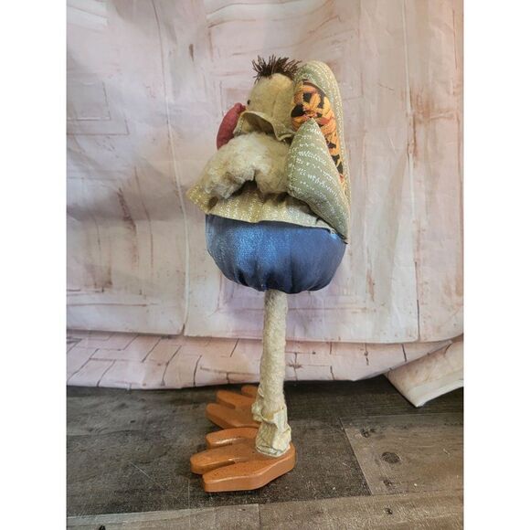 Tall Thanksgiving turkey plush Decor figure fall autumn - Picture 4 of 7